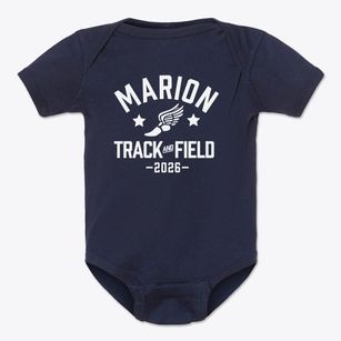 Marion Elementary School Track and Field Baby Onesie