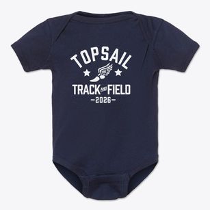 Topsail Middle School Track and Field Baby Onesie