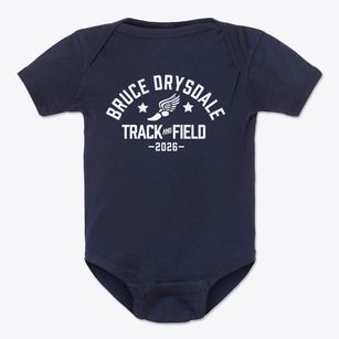 Bruce Drysdale Elementary School Track and Field Baby Onesie