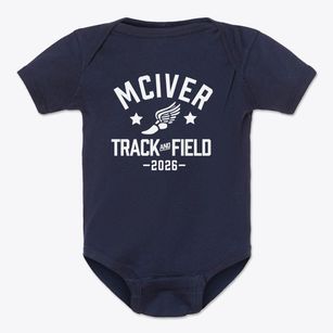 Mciver Elementary School Track and Field Baby Onesie
