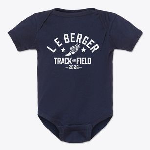 L E Berger Elementary School Track and Field Baby Onesie
