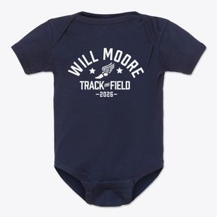 Will Moore Elementary School Track and Field Baby Onesie