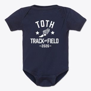 Toth Elementary School Track and Field Baby Onesie