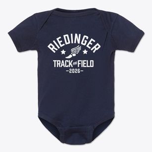 Riedinger Middle School Track and Field Baby Onesie