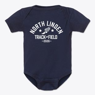 North Linden Elementary School Track and Field Baby Onesie