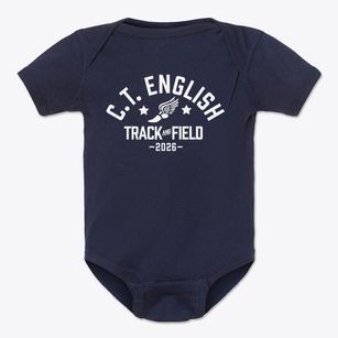 C.t. English Middle School Track and Field Baby Onesie