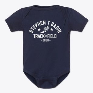 Stephen T Badin High School Track and Field Baby Onesie
