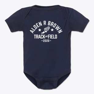 Alden R Brown Elementary School Track and Field Baby Onesie
