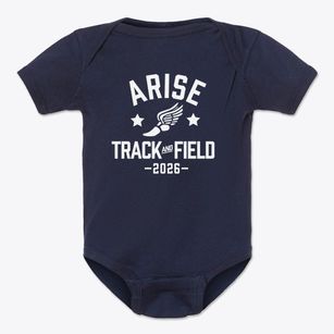 Arise Charter Academy Track and Field Baby Onesie