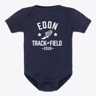 Edon School Track and Field Baby Onesie