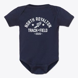 North Royalton Middle School Track and Field Baby Onesie