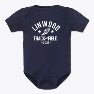 Linwood Elementary School Track and Field Baby Onesie