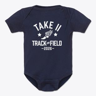 Take Ii Alternative Academy Track and Field Baby Onesie