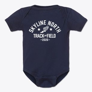 Skyline North Elementary School Track and Field Baby Onesie