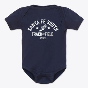 Santa Fe South Track and Field Baby Onesie