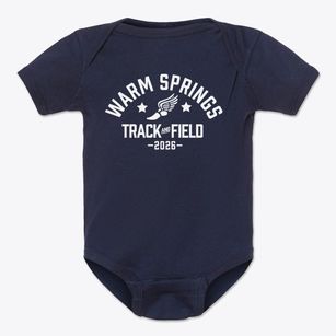 Warm Springs Elementary School Track and Field Baby Onesie