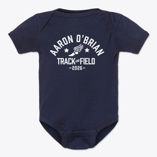 Aaron O'brian Track and Field Baby Onesie