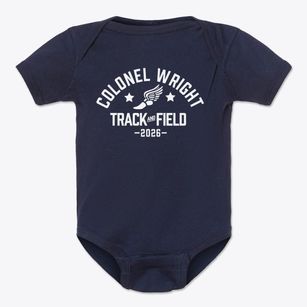 Colonel Wright Elementary School Track and Field Baby Onesie