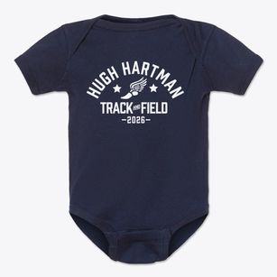 Hugh Hartman Middle School Track and Field Baby Onesie