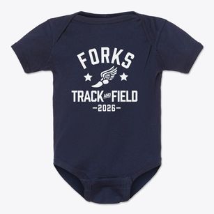 Forks Elementary School Track and Field Baby Onesie