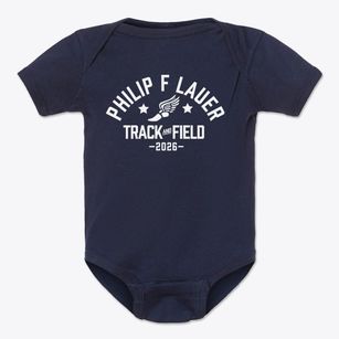 Philip F Lauer Middle School Track and Field Baby Onesie