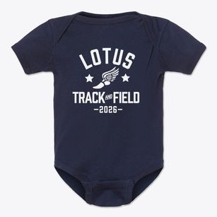 Lotus Academy Track and Field Baby Onesie