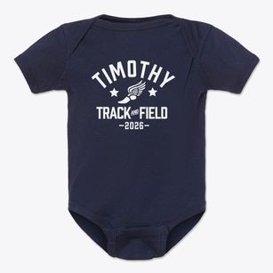 Timothy Academy Track and Field Baby Onesie