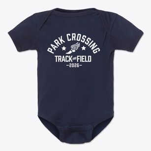 Park Crossing High School Track and Field Baby Onesie