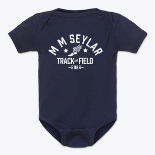 M M Seylar Elementary School Track and Field Baby Onesie