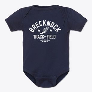 Brecknock Elementary School Track and Field Baby Onesie