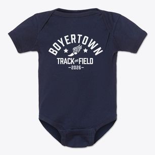 Boyertown Elementary School Track and Field Baby Onesie