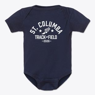 St Columba Parish Track and Field Baby Onesie
