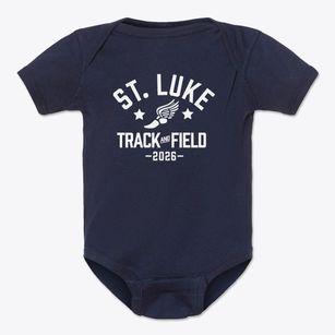 Saint Luke School Track and Field Baby Onesie