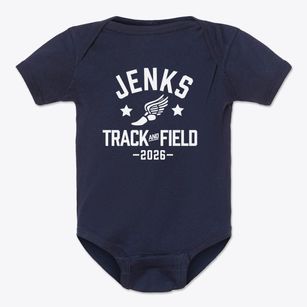 Jenks Junior High School Track and Field Baby Onesie