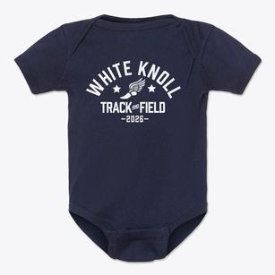 White Knoll Elementary School Track and Field Baby Onesie