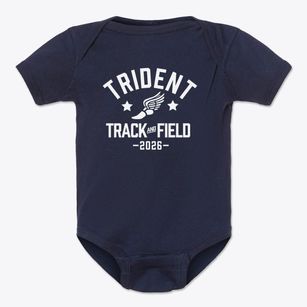 Trident Baptist Academy Track and Field Baby Onesie