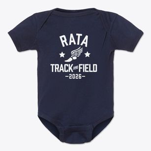 Rata High School Track and Field Baby Onesie
