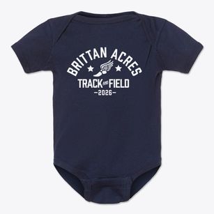 Brittan Acres Elementary School Track and Field Baby Onesie