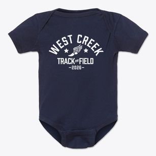 West Creek High School Track and Field Baby Onesie