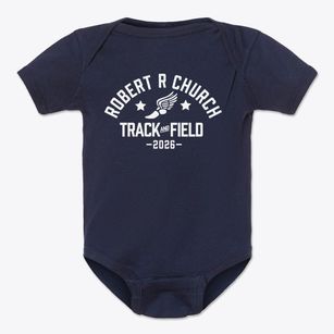 Robert R Church Elementary School Track and Field Baby Onesie