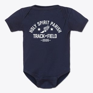 Holy Spirit Parish Track and Field Baby Onesie
