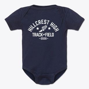 Hillcrest High School Track and Field Baby Onesie