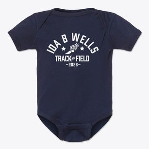 Ida B Wells Academy Track and Field Baby Onesie