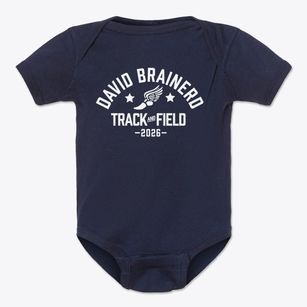 David Brainerd Christian School Track and Field Baby Onesie