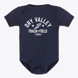 Dry Valley School Track and Field Baby Onesie