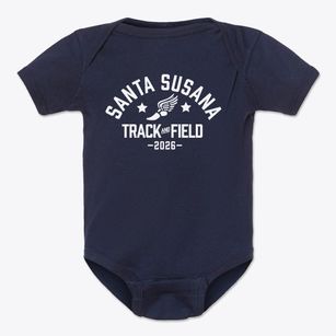 Santa Susana High School Track and Field Baby Onesie
