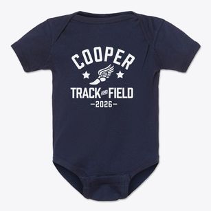 Cooper Academy At Navarro Track and Field Baby Onesie