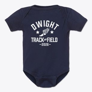 Dwight Middle School Track and Field Baby Onesie