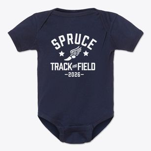 H. Grady Spruce High School Track and Field Baby Onesie