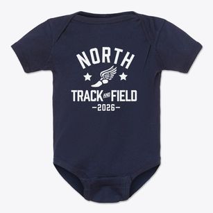 North High School Track and Field Baby Onesie